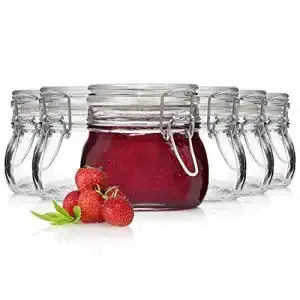 Einmachgläser Bormioli 6er Set Bügelverschlussgläser Fido 500 ml