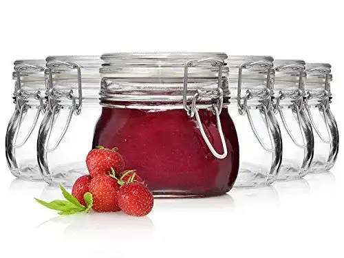 Einmachgläser Bormioli 6er Set Bügelverschlussgläser Fido 500 ml