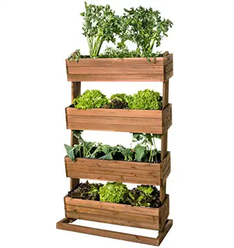 Stufen-Hochbeet matrasa Hochbeet mit 4 Etagen Cube 4