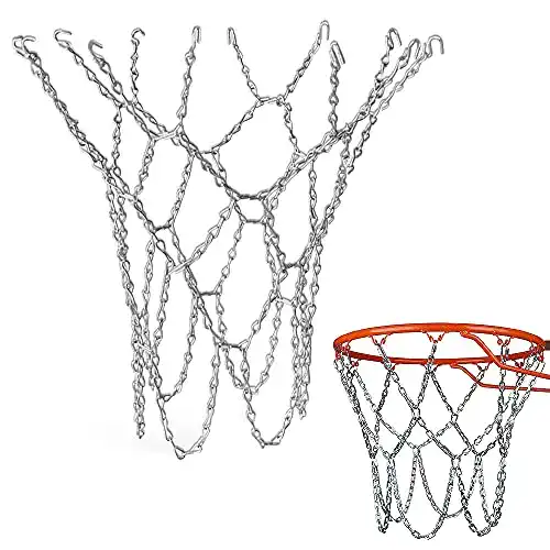 Basketballnetz YeenGreen Ersatz, Metall Outdoor, verzinkt
