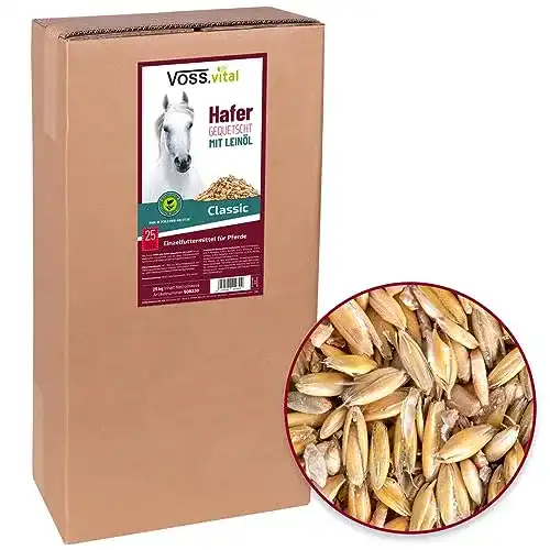 Futterhafer VOSS.vital 15kg Hafer gewalzt Walzhafer Pferdefutter