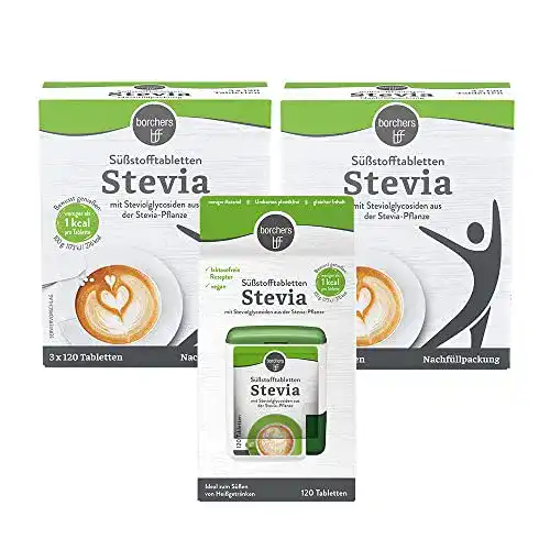 Die beste Stevia-Tabs borchers Stevia Spender 120 Tbl. + 2 x Nachfüllpack 2026 Test Bestseller Stevia-Tabs borchers Stevia Spender 120 Tbl. + 2 x Nachfüllpack