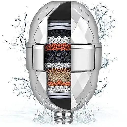 Duschfilter Yamctopy für kalkhaltiges Wasser, Kalkfilter Dusche