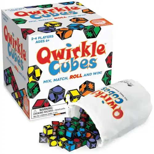 Qwirkle-Spiel MindWare, Qwirkle Cubes, Miniature Game, Ages 6+
