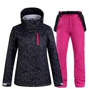 Skianzug Damen SxLingerie Schneeanzug Damen Winter Ski