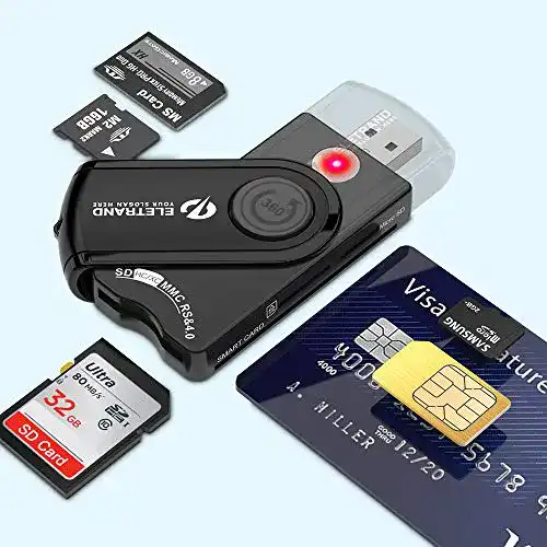 Chipkartenleser Eletrand USB 2.0 Elektronischer ID Kartenleser