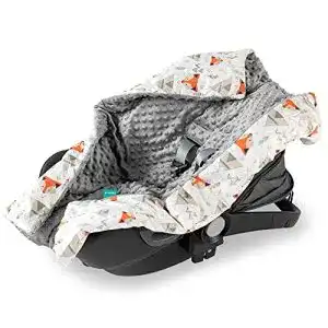 Einschlagdecke Navaris für Babyschale, universal, Fuchs Design