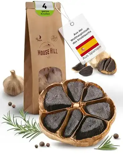 Schwarzer Knoblauch AJO NEGRO DE MOUSE HILL 4 Knollen