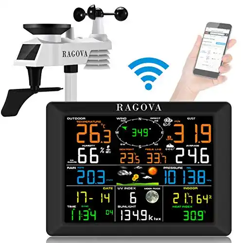 Profi-Wetterstation ragova Profi WLAN Wetterstation, WiFi Funk