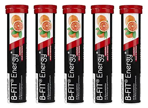 Vitamin-Brausetabletten B-FIT Energy, Blutorangengeschmack