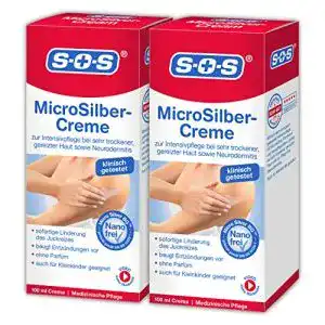 Neurodermitis-Creme (Kind) SOS MicroSilber Creme, 2 x 100 ml