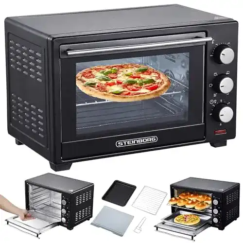 Die beste Minibackofen STEInBORG Mini Backofen 25 Liter, 3in1 Backofen 2026 Test Bestseller Minibackofen STEInBORG Mini Backofen 25 Liter, 3in1 Backofen