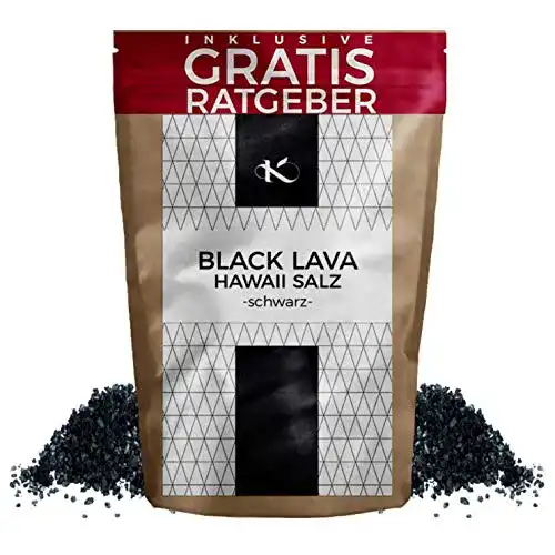Schwarzes Hawaii-Salz Kb KRAUTBERGER, 250g, inkl. Ratgeber
