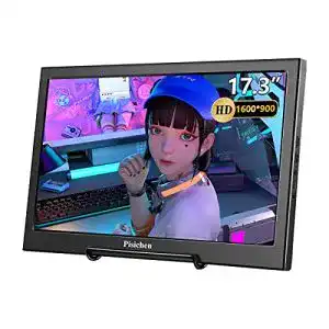 Portable-Monitor 17 Zoll Pisichen Tragbarer PC Monitor, 17,3 Zoll