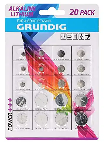 Die beste Knopfzelle GRUNDIG 85572 n-Batterien 20 Stück, weißsilber 2026 Test Bestseller Knopfzelle GRUNDIG 85572 n-Batterien 20 Stück, weißsilber