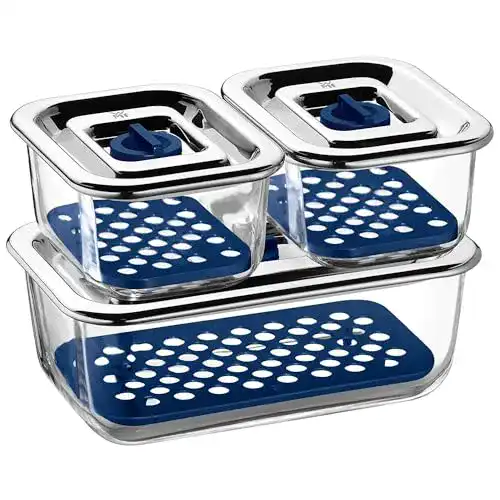 Frischhaltedosen aus Glas WMF Top Serve, Set 3-tlg mit Deckel