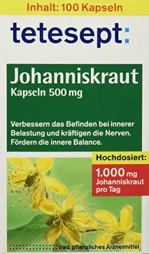 Pflanzliche Beruhigungsmittel tetesept Johanniskraut-Kapseln