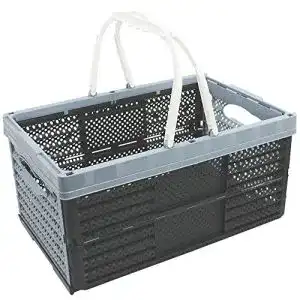 Klappbox com-four ® mit Henkeln 16l – Transportbox mit Griffen