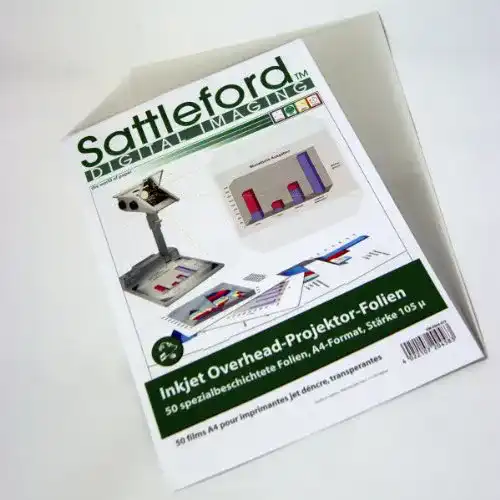 Overheadfolie Sattleford 50 Inkjet-Overhead-Folien, DIN A4