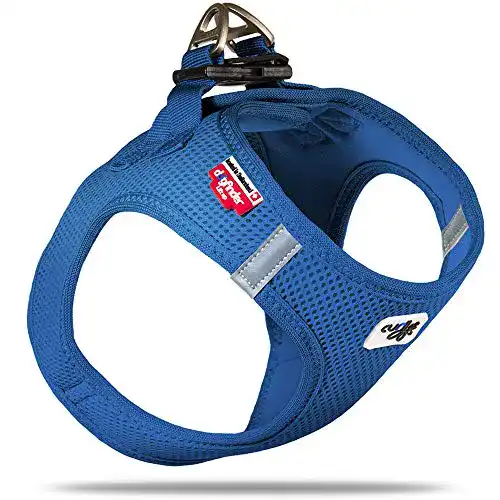 Hundegeschirr Curli Vest Geschirr Air-Mesh, Blue, S(40 – 45 cm)