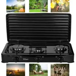 Gaskocher 3-flammig ZilanGasofen Gasherd Gasgrill Gaskocher