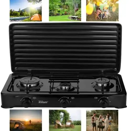 Gaskocher 3-flammig ZilanGasofen Gasherd Gasgrill Gaskocher