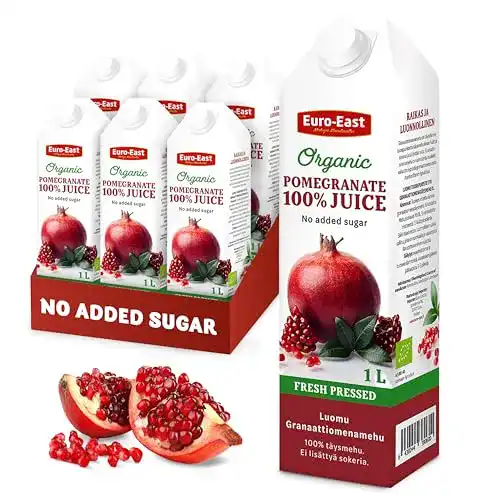 Granatapfelsaft Euro-East BIO Granatapfel 100% Direktsaft 6er Pack
