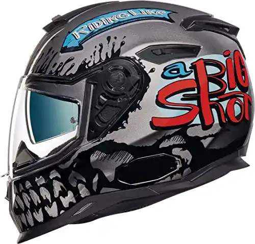 Nexx-Helm NEXX SX.100 Big Shot Helm Grau/Schwarz XL (61/62)