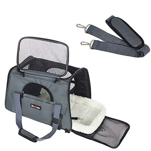 Hundetragetasche FEANDREA Hundetasche, dunkelgrau