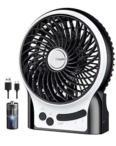 Camping-Ventilator EasyAcc Mini Desktop USB Ventilator