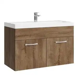 Waschbecken mit Unterschrank Badplaats B.V. Set Paso 01 80 cm