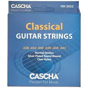 Gitarrensaiten CASCHA Premium Gitarren-Saiten-Set I Nylon-Saiten
