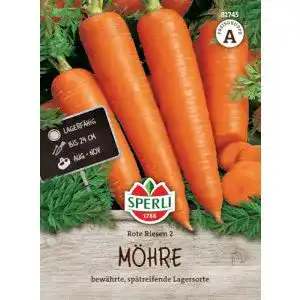 Rübensamen Sperli Premium Möhren Samen Rote Riesen 2