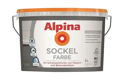 Sockelfarbe Alpina Farben GmbH Alpina 5 L. , Schiefer Matt