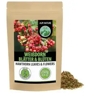 Weißdorntee Alpi Nature Weissdorn Tee, 250g, geschnitten