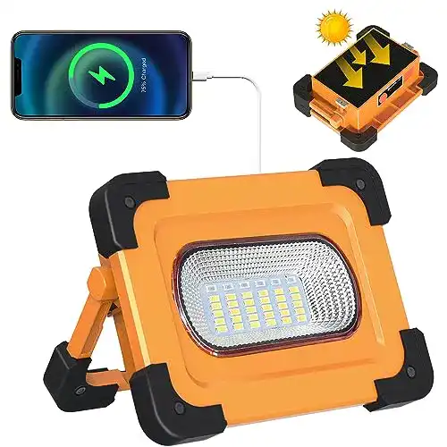 Baustrahler Elekin 60W LED Akku, LED Strahler mit 4 modi