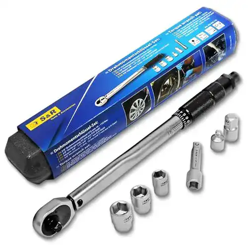Drehmomentschlüssel 3/8 Zoll S&R, 3/8′ 19-110 Nm Set
