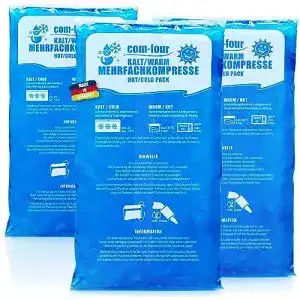 Kühlpad com-four ® 3X Mehrfachkompresse – Gelkompresse