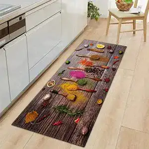 Küchenläufer Waschbar rutschfest Küchenmatte, 7MM dick