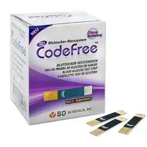 Blutzuckerteststreifen CodeFree SD 50 Stück Diabetes-Tests