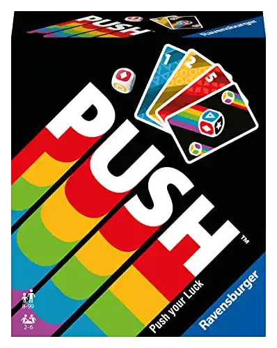 Spielkarten Ravensburger 26828, Push, Kartenspiel für 2-6 Spieler