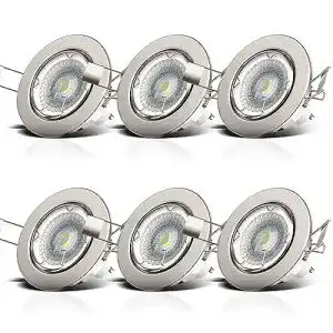 LED-Spot dimmbar B.K.Licht, 6er Set LED Einbauleuchte