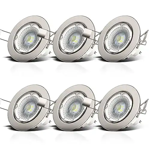 LED-Spot dimmbar B.K.Licht, 6er Set LED Einbauleuchte