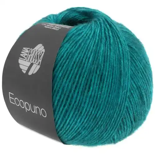 Lana-Grossa-Wolle Lana Grossa Ecopuno Petrol 50 g, Nr. 12