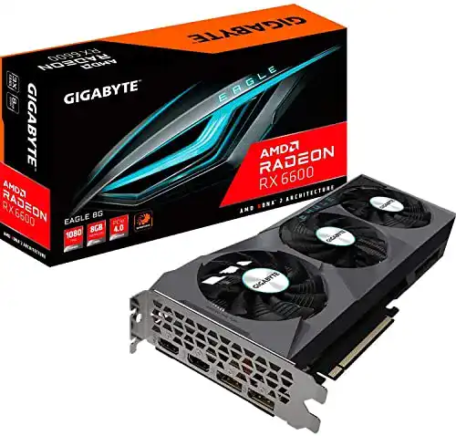8GB-Grafikkarte Gigabyte Radeon RX 6600 Eagle 8GB Grafikkarte