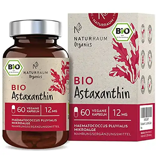 Die beste Mikroalgen NaturRaum Bio Astaxanthin 12 mg Vegan 60 Kapseln 2026 Test Bestseller Mikroalgen NaturRaum Bio Astaxanthin 12 mg Vegan 60 Kapseln