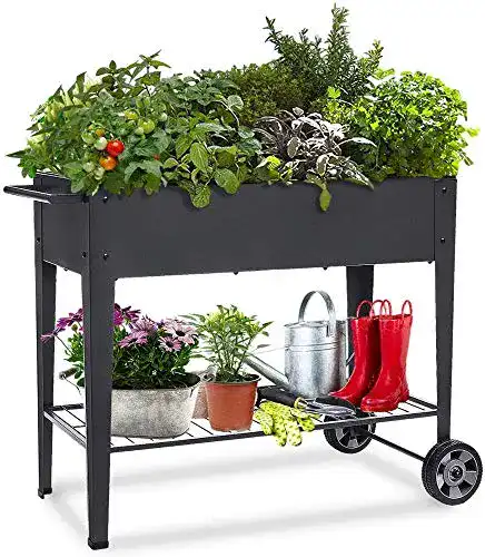Hochbeet auf Rollen KHOMO GEAR Urbaner Gemüsegartenwagen