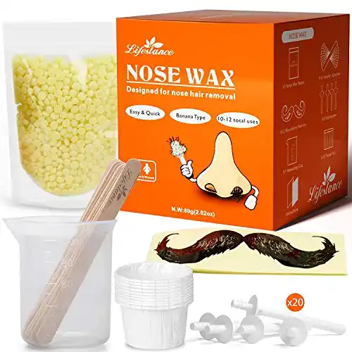 Nasenwachs Lifestance Nasenhaar Wachs Set, 80g Nasen Wachs