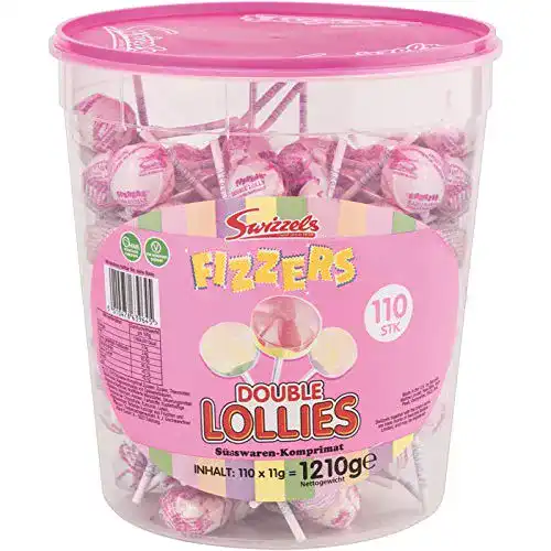 Lutscher Fizzers Lolly Riesen Dose 12g 100 x 12 g