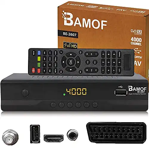 HD-Sat-Receiver hd-line Bamof BE-2607 Digital , Full HD 1080p
